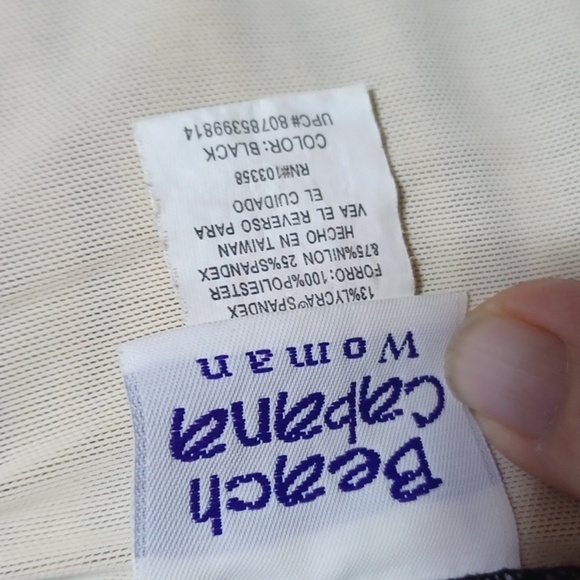 BEACH CABANA ONE PIECE SWIM WEAR SIZE 1X IN A NYLON SPANDEX MATERIAL BLEND - Picture 6 of 7